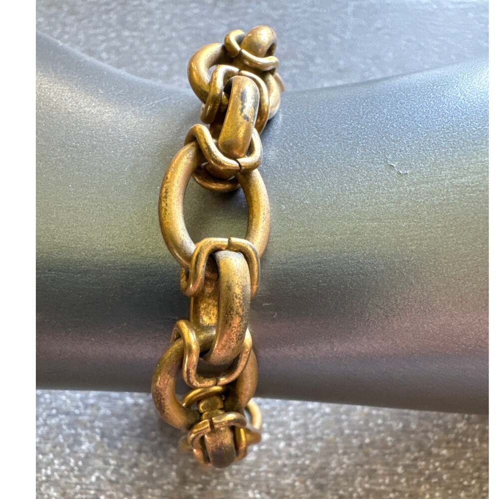 Premier Designs Tarnished, Brass Toggle Clasp Bracelet